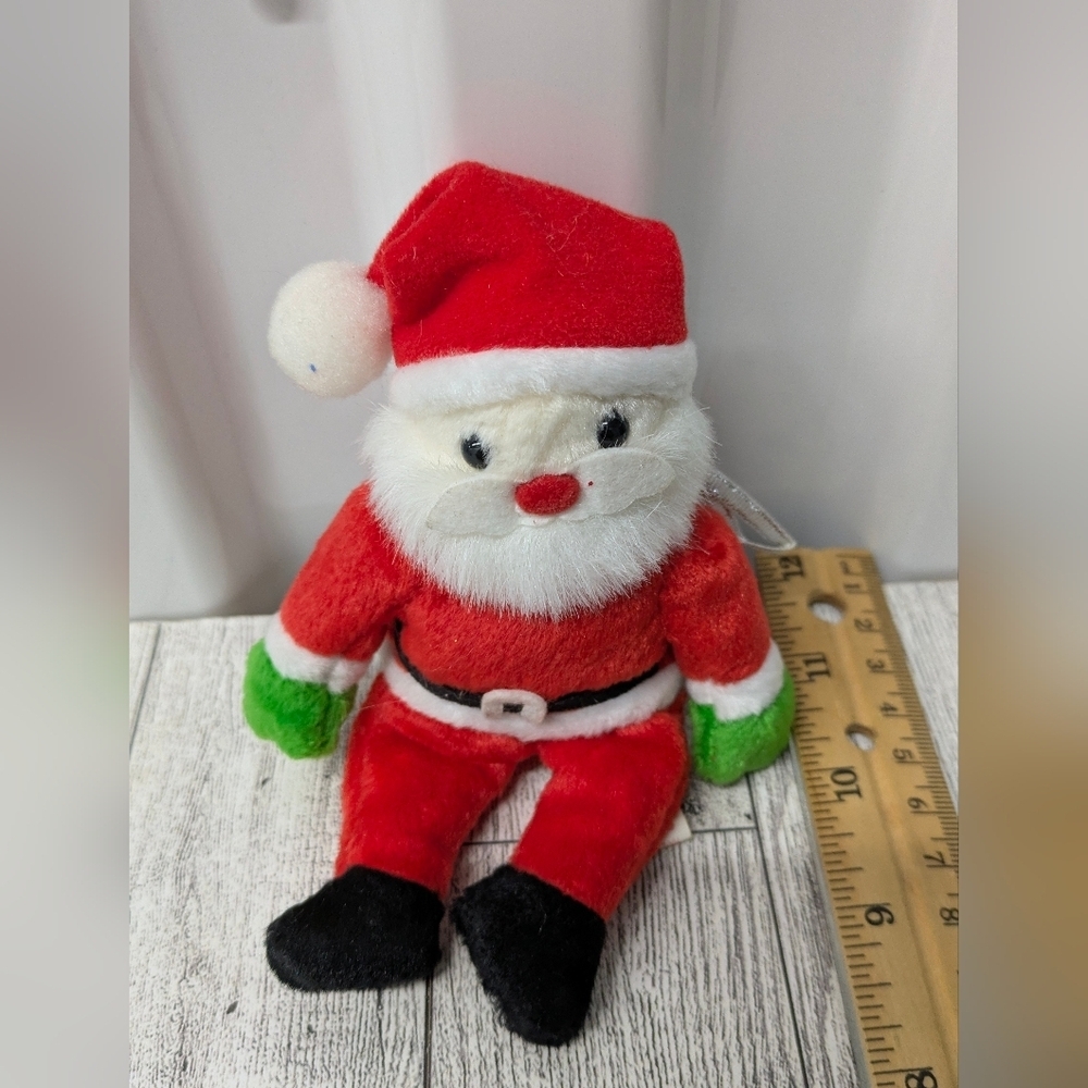 Ty Red and White Santa Stuffed Animal